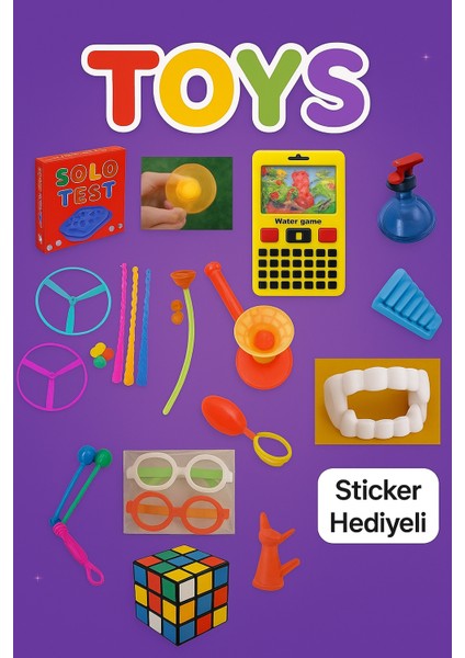 Nostaljik Oyucaklar Seti 15 Li (Stıcker Hediyeli)