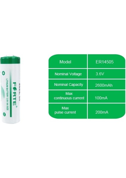 Forte 14505 (Aa Kalem) 3,6 V Lıthıum Pil Tek Kullanımlık fiyatları
