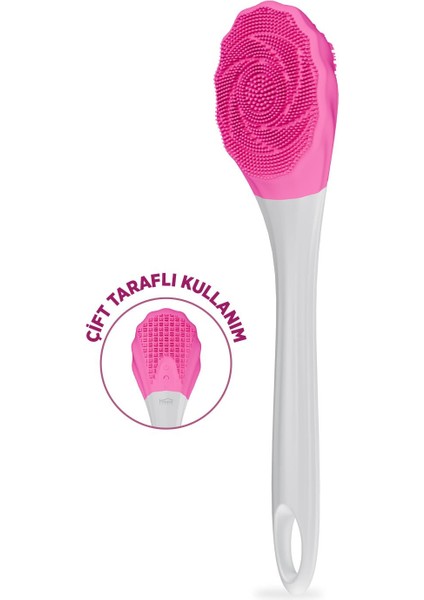 HP87 Şarjlı Silikon Duş Fırçası 3 Mod Titreşimli Vücut Temizleme Fırçası Pembe fiyatları