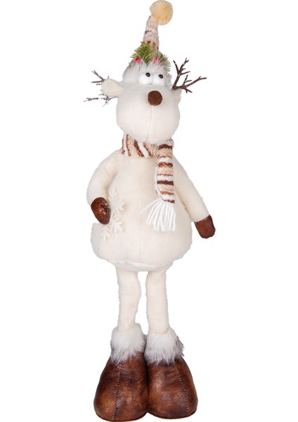 Yılbaşı Süsü, Geyik Figürü, Beyaz - 18X60 cm fiyatları