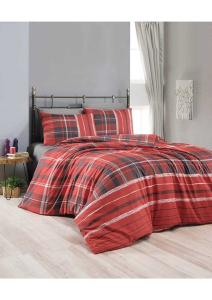 Çift Kişilik % 100 Pamuk Nevresim Takımı Plaid fiyatları