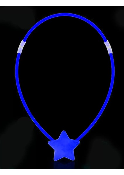 Glow Stick Yıldız Kolye - Glow Kolye - Glow Stick Partisi Yıldız Kolye 6 Adet (4172) modelleri