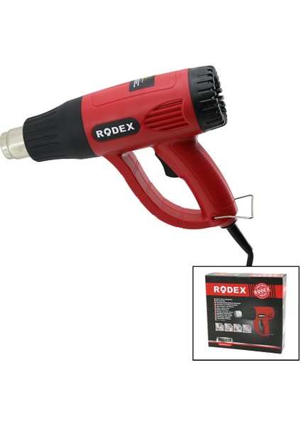 Sıcak Hava Makinesi - Tabancası 4pcs Başlık Aparat Kablolu 300-600°C 280/480LPM 2000W RDX-303A (4172)