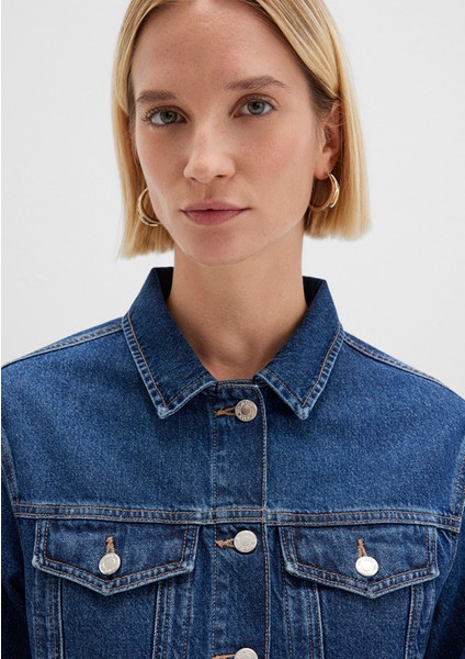 Karla 90LAR Koyu Mavi Jean Ceket 110154-91001