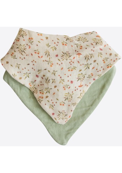 Organik Otis 2'li Üçgen Önlük Çok Renkli