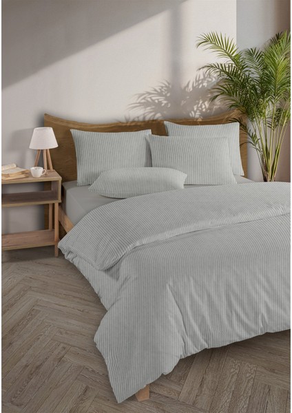 Line %100 Pamuk Ranforce Akay Koyu Gri Ipliği Boyalı Nevresim Takımı Tek Kişilik - 160X220 cm fiyatları
