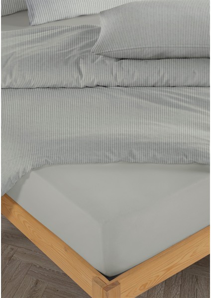 Line %100 Pamuk Ranforce Akay Koyu Gri Ipliği Boyalı Nevresim Takımı Tek Kişilik - 160X220 cm modelleri