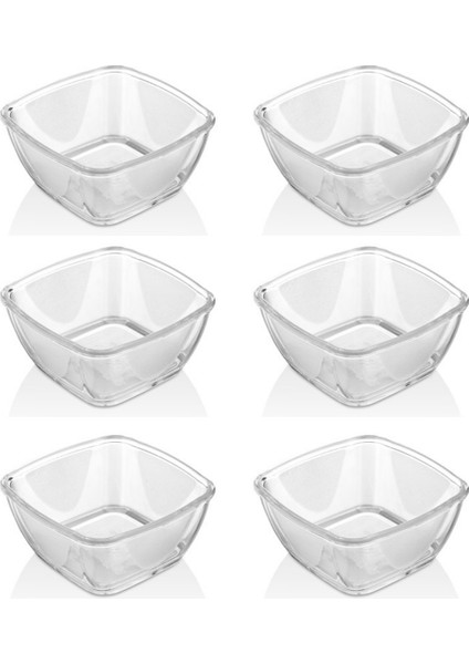 Kırılmaz Sosluk Seti 6’lı – Kahvaltılık, Reçellik, Meze ve Tatlı Servis Kabı | Isıya Dayanıklı Polikarbon Mini Kase | Ev ve Restoran Için