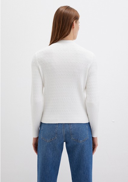 Omuz Detaylı Ekru Kazak 1710798-70057 indirimleri