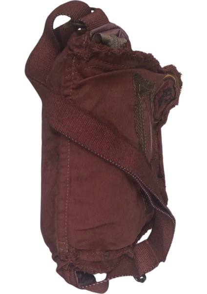 Vintage Küçük Salaş Günlük Çapraz Postacı Çantası S Boy 26 cm x 20 cm