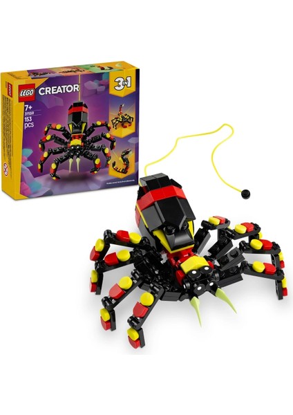 LEGO Creator 3'ü 1 Arada Vahşi Hayvanlar: Şaşırtıcı Örümcek Oyun Seti 31159 fiyatları