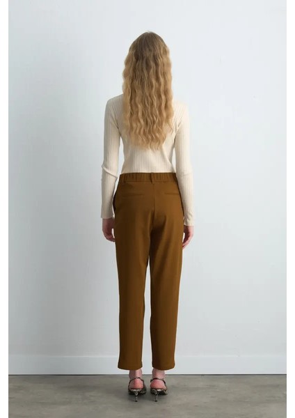 Kanvas Mom Pantolon - Camel fırsatları