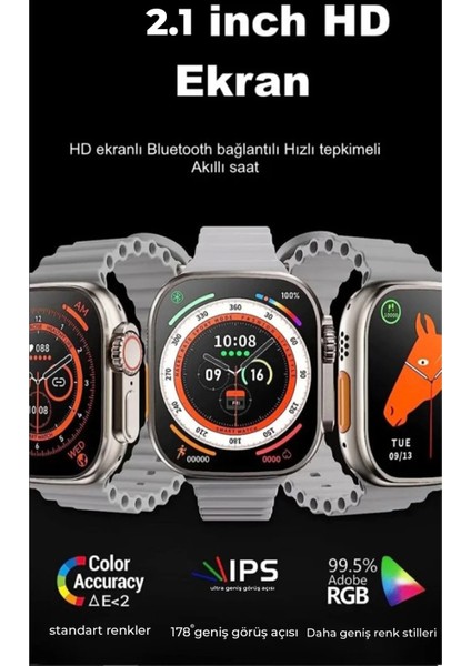 Mtxdpn Joko Ultra 8 2.1 Inç IPS Ekran Konuşma ve Nfc Özellikli Akıllı Saat - Siyah fiyatları