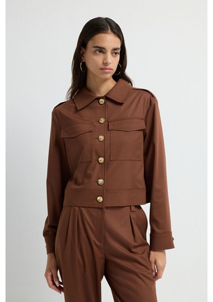 Cepli Kısa Ceket A.kahve 11945708000