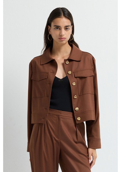 Cepli Kısa Ceket A.kahve 11945708000 fırsatları