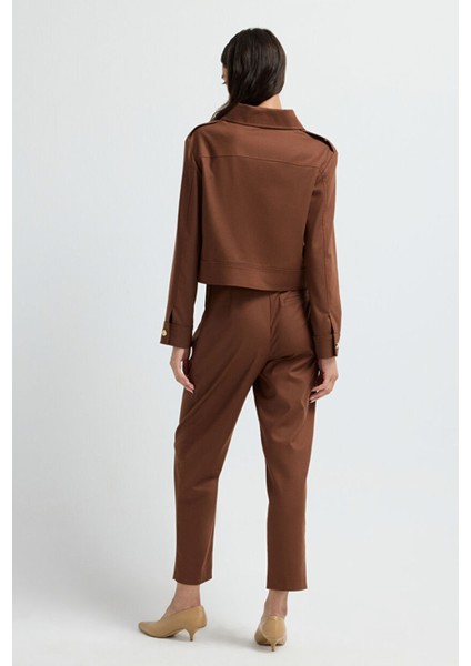 Cepli Kısa Ceket A.kahve 11945708000