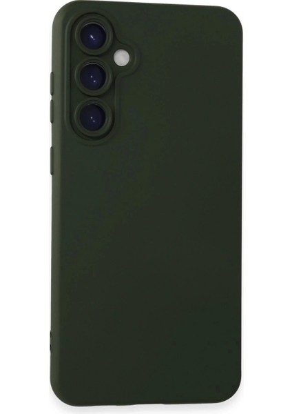 Samsung Galaxy S23 Fe Kılıf Nano Içi Kadife Silikon - Koyu Yeşil (K95)