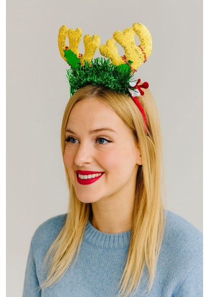 LED Işıklı Simli Geyik Boynuzlu Yılbaşı Tacı – Kutlama ve Parti Aksesuarı (2) fiyatları