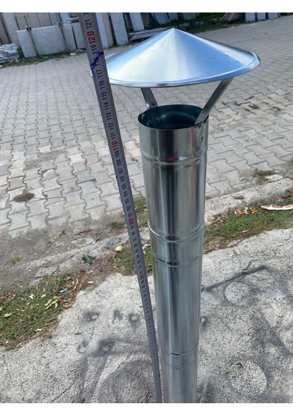 Pelet Soba Boru Set 8,5 cm Çapında 3 Boru+ 1 Şapka