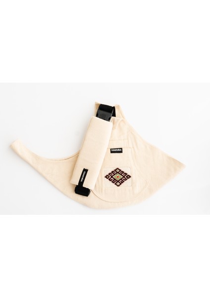 x Helvacı Kilim Child Carrier-10 Ay-4 Yaş(Max 18 Kg)Bej Kilim Desen Çocuk Taşıyıcı|ana Kucağı-Sling-Yan Sling