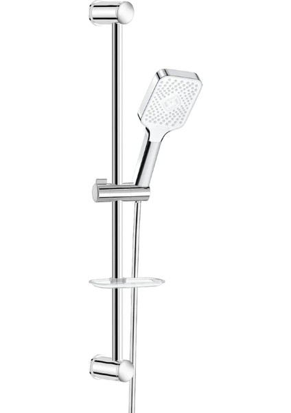 | Valtemo Krom Büyük Boy Sürgülü Duş Seti – Butonlu Sistem, Neoflex Pvc Hortum fiyatları