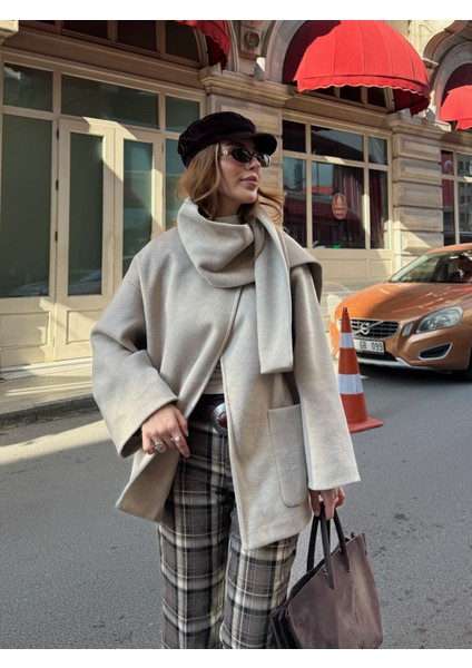 Taş Şal Detaylı Kaban - 7600 fiyatları