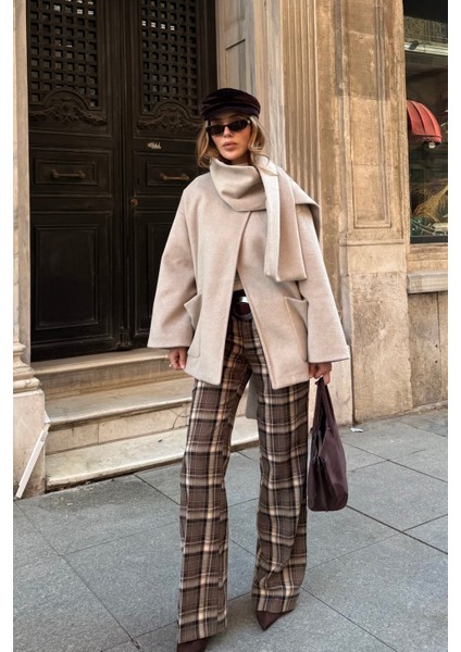 Taş Şal Detaylı Kaban - 7600 modelleri