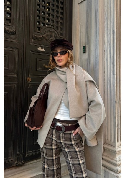 Taş Şal Detaylı Kaban - 7600 indirimleri