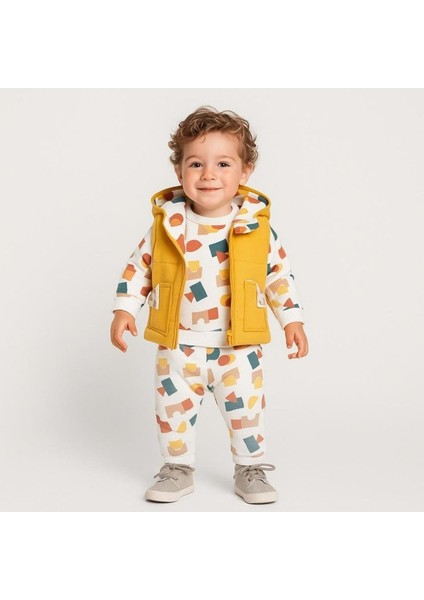 Hippıl Erkek 6/18 Ay Yelekli Takım 5212385 - Koyu Sarı