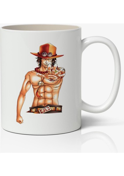 Kişiye Özel One Piece Anime Baskılı Beyaz Kupa Bardak