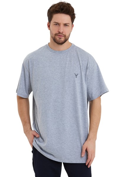 Erkek Oversize Kısa Kollu T-Shirt