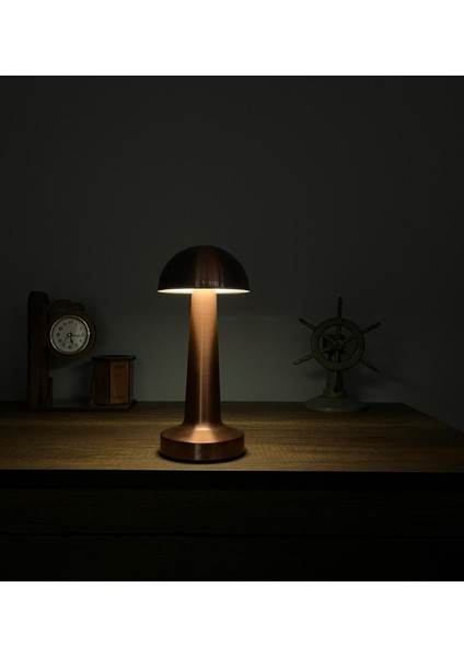 Bakır Rengi Lizbon Şarjlı Masa Lambası