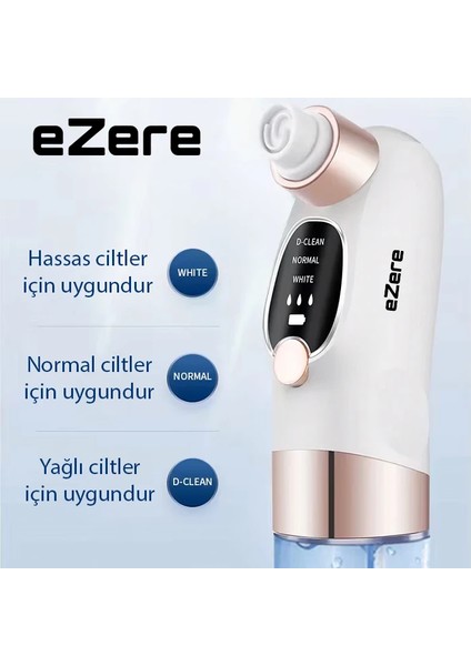 Ezere Su Hazneli Şarjlı Vakumlu Siyah Nokta Temizleme CIHAZI-(1903) modelleri