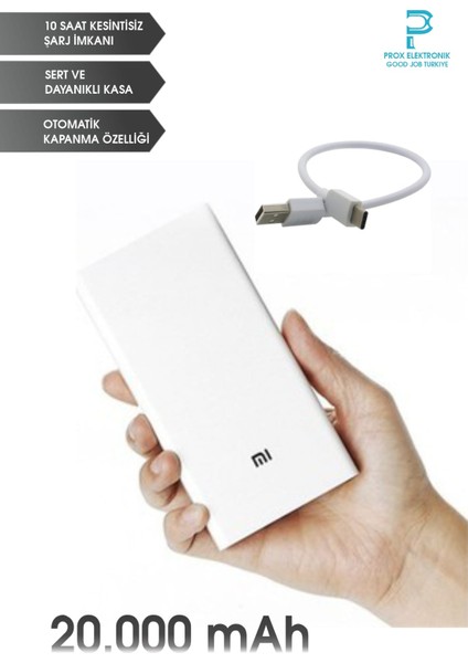 Powerbank Taşınabilir Şarj Cihazı 20.000 Mah 12W Süper Tasarım (Iphone ve Android Uyumlu) modelleri