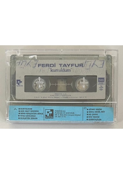 Ferdi Tayfur Kurtuldum Kaset (Orijinal Dönem Kağıt Baskı Kaset) fiyatları