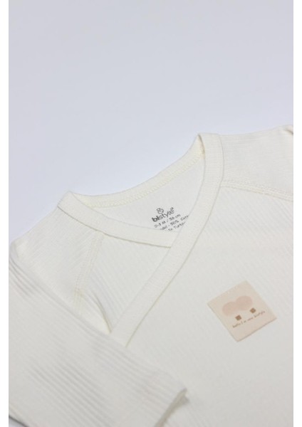 bulurum bistyle organic modal flying balloons kruvaze uzun kol body bs17121 ekru modelleri