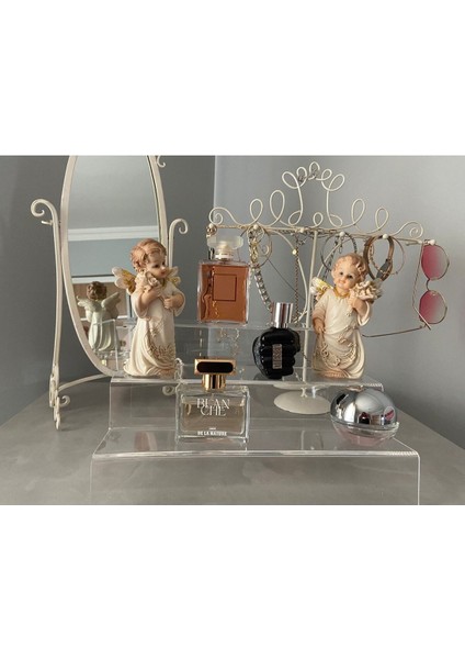 Pleksi Şeffaf Merdiven Sergileme Standı 3 Kademeli 25 cm - 1 - Akrilik - Mutfak - 50 x 25 fiyatları