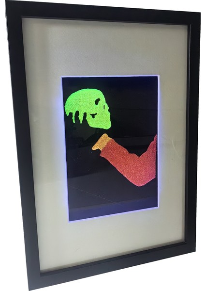 Hamlet - Uv LED Li Neon Nakış Işlemeli 21X30 cm Çerçeve fırsatları