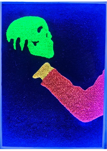Hamlet - Uv LED Li Neon Nakış Işlemeli 21X30 cm Çerçeve indirimleri