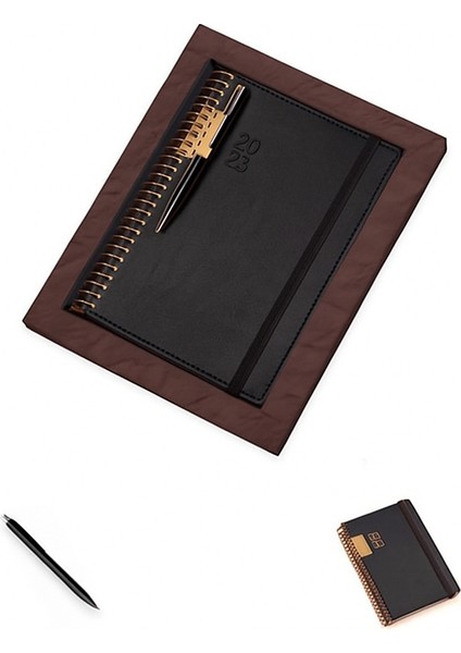 Elite Set Günlük 2026 Ajanda 17 cm x 24 cm ve Touchpen Tükenmez Kalem fiyatları