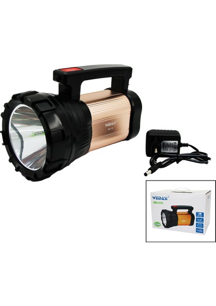 20W El Feneri - Projektör - Fiş Şarjlı - Metal Gövde - Powerbank (5067)