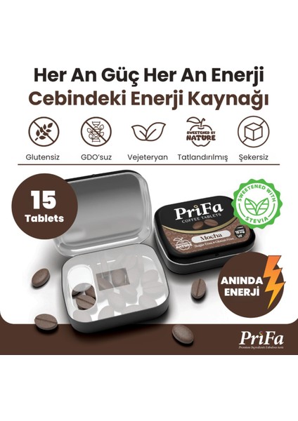 Mocha Kahve Tableti – Her Zaman, Her Yerde Su Gerektirmeyen Taşınabilir Kahve Deneyimi fiyatları