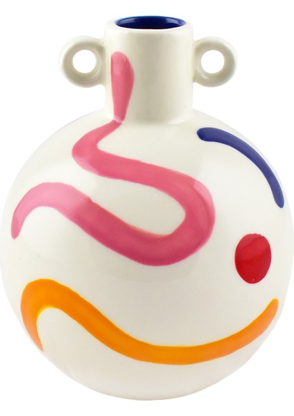 - Lucia Pintura Locura El Boyaması Vazo