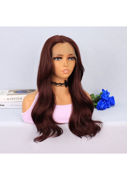 Kızıl Kahve Hafif Dalgalı Tül Peruk fiyatları