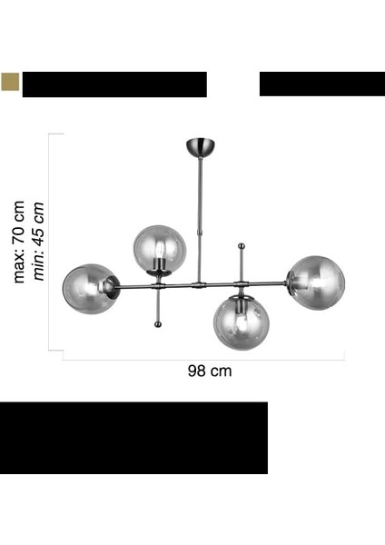 Polino 4'lü Eskitme Sıralı Avize modelleri