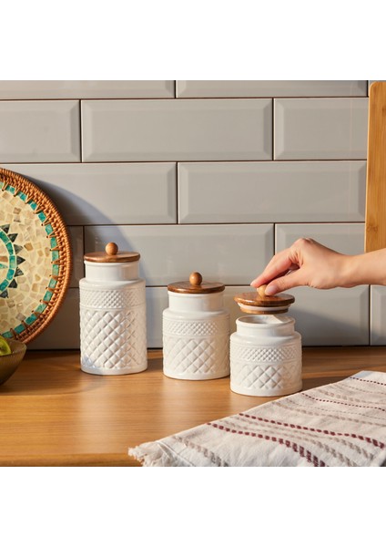 Lattice 3'lü Seramik Baharat Takımı fiyatları