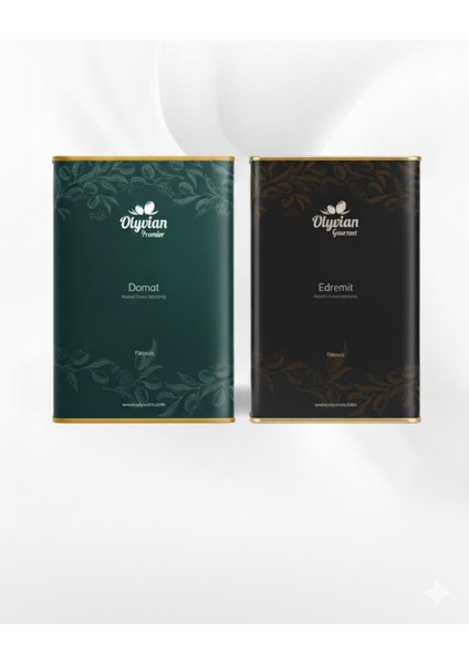 %100 Premier ve Gourmet Cinsi Erken Hasat Soğuk Sıkım Natürel Sızma Zeytinyağı 2'li Teneke 3 + 3l