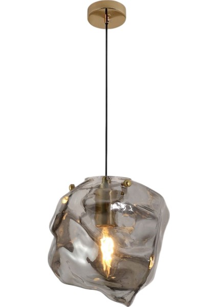 Buzz Model Tekli Sarkıt Avize Gri 23 cm