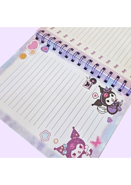 Kuromi 3D Kapaklı Mor Spiralli Defter – Sevimli & Trend Kawaii Tarzı fırsatları