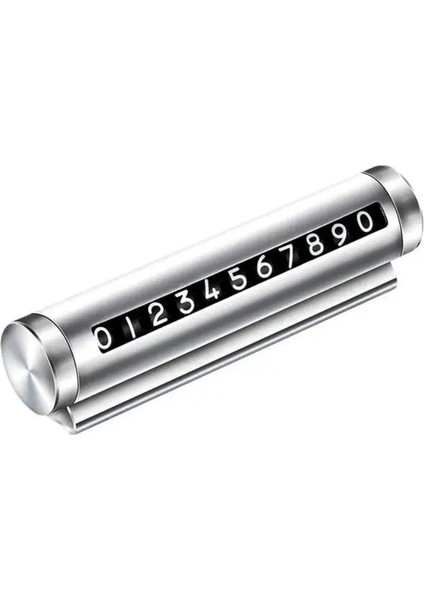 Metal Renkli Kasa Araç Içi Numaratörü Torpido Üstü Numara Çevirmeli Oto Park Numaratörü